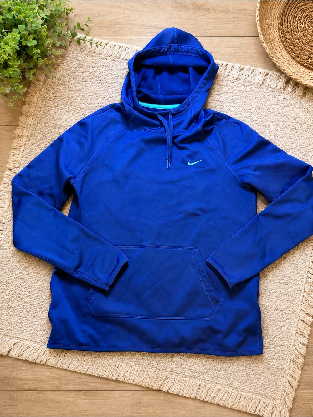 Nike Dri-FIT Women’s Blue Pullover Hoodie Sweatshirt Medium